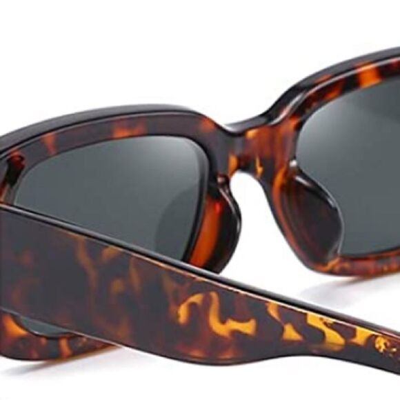 Tortoise Rectangle sunglasses   - Picture 4 of 5
